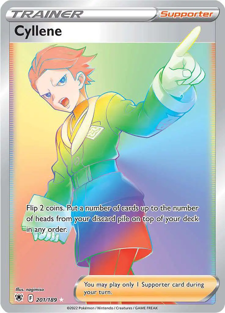 Pokemon Trading Card Game Sword & Shield Astral Radiance Rare Rainbow Cyllene #201