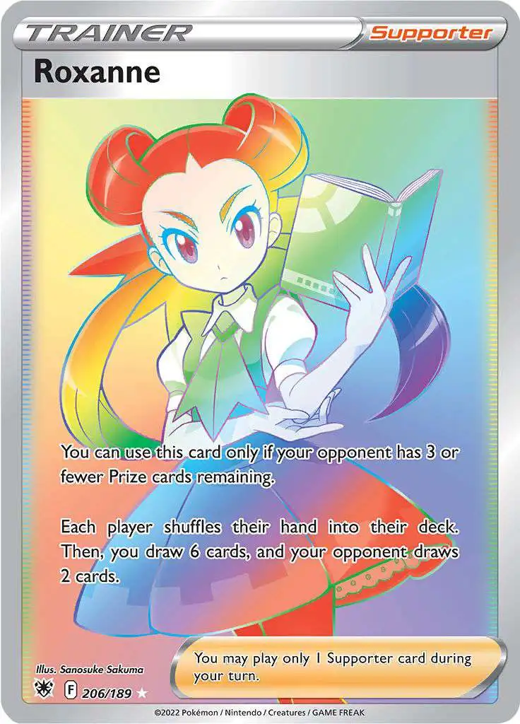 Pokemon Trading Card Game Sword & Shield Astral Radiance Rare Rainbow Roxanne #206