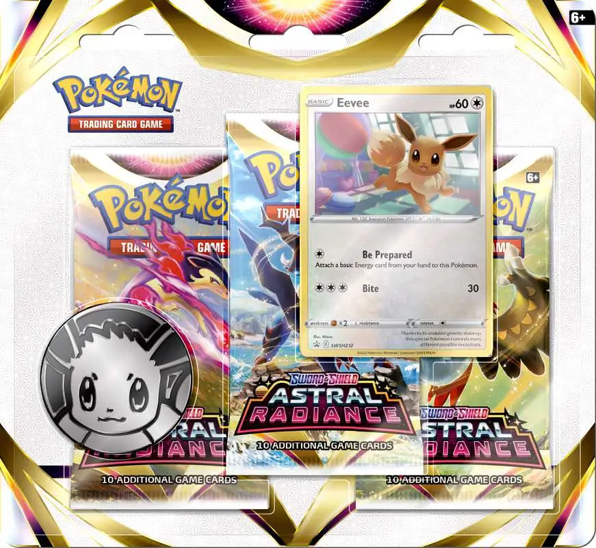 Pokémon TCG: Sword & Shield-Battle Styles 3 Booster Packs, Coin & Eevee  Promo Card