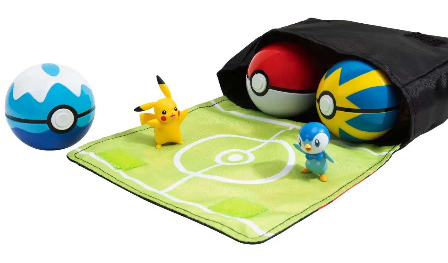 Pokémon Clip 'N' Go Belt Set - Piplup + Poké Ball and Dive Ball