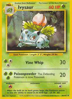 Pokemon Base Set Uncommon Ivysaur #30 [Lightly Played]