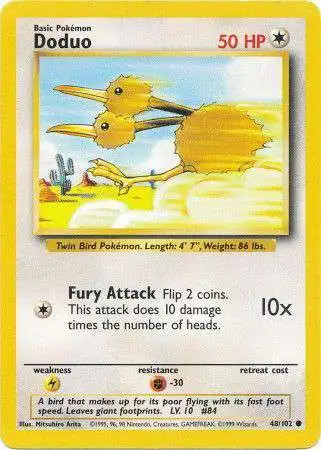 Pokemon Base Set Common Doduo #48 [1998]