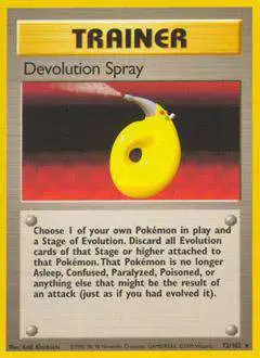 Pokemon Base Set Rare Devolution Spray #72 [Lightly Played]