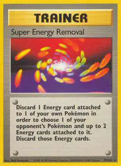 Pokemon Base Set Rare Super Energy Removal #79 [Lightly Played]