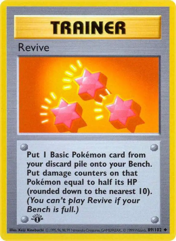Pokemon Base Set Uncommon Revive #89 [1st Edition]
