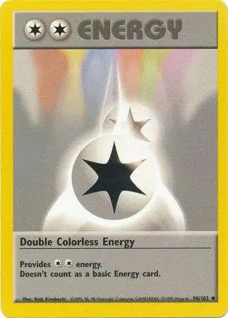 Pokemon Base Set Uncommon Double Colorless Energy #96
