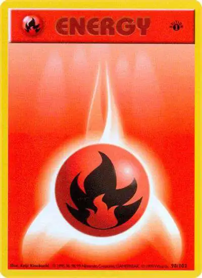 Pokemon Base Set Single Card Common Fire Energy 97 Lightly Played - ToyWiz Pokemon Base Set Single Card Common Fire Energy 97 Lightly Played - ToyWiz