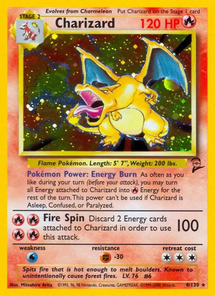 Pokemon Trading Card Game Base Set 2 Holo Rare Charizard #4