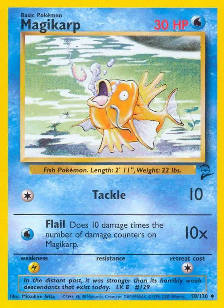 Pokemon Trading Card Game Base Set 2 Uncommon Magikarp #50