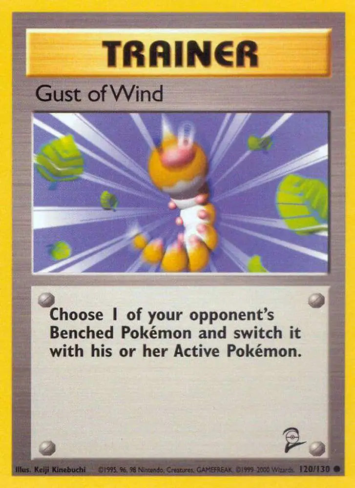 Pokemon Trading Card Game Base Set 2 Common Gust of Wind #120 [Lightly Played]