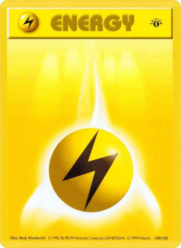 Pokemon Trading Card Game Common Basic Lightning Energy [1st Edition]