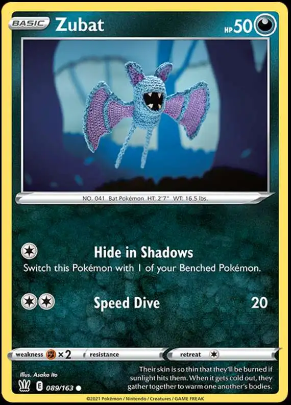 Pokemon Trading Card Game Sword & Shield Battle Styles Common Zubat #89