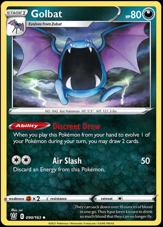 Pokemon Trading Card Game Sword & Shield Battle Styles Uncommon Golbat #90