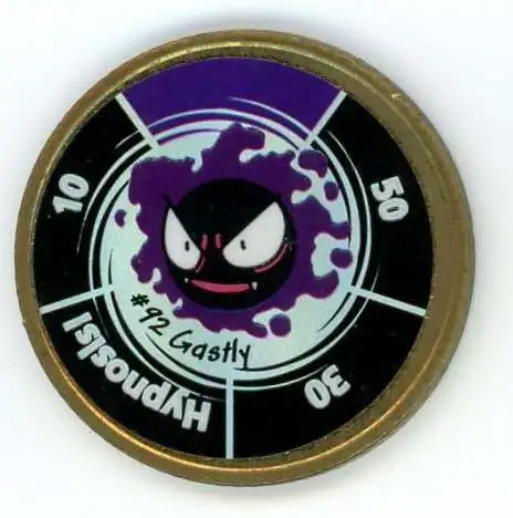 Pokemon Trading Card Game Gastly Battling Coin #92