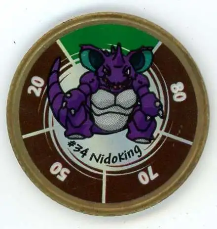Pokemon Trading Card Game Nidoking Battling Coin #34
