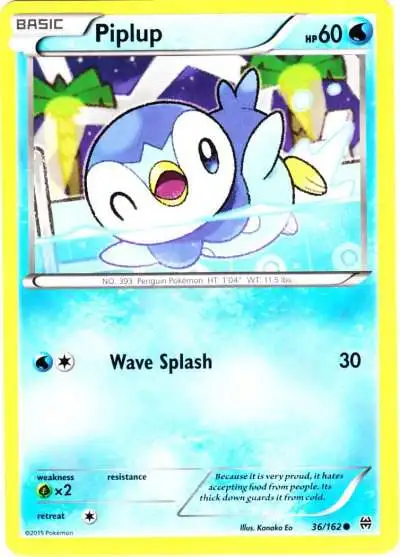 Pokemon Trading Card Game XY BREAKthrough Common Piplup #36