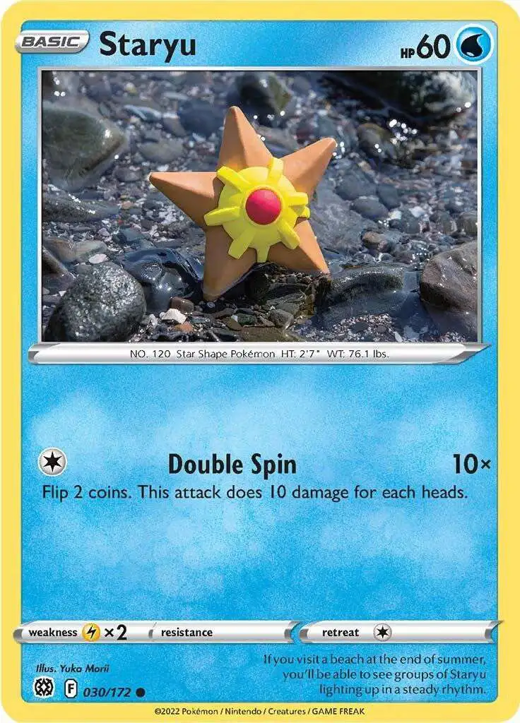 Pokemon Trading Card Game Sword & Shield Brilliant Stars Common Staryu #30