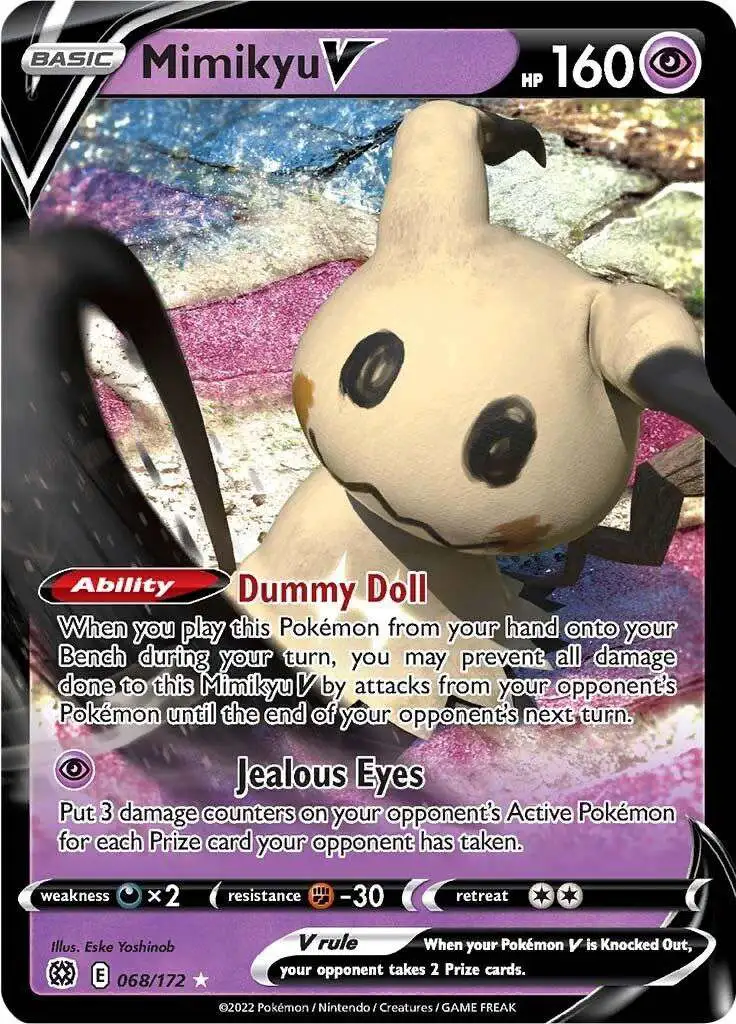 Pokemon Trading Card Game Sword & Shield Brilliant Stars Ultra Rare Mimikyu V #68