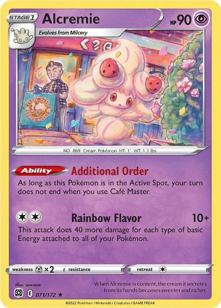 Pokemon Trading Card Game Sword & Shield Brilliant Stars Rare Alcremie #71