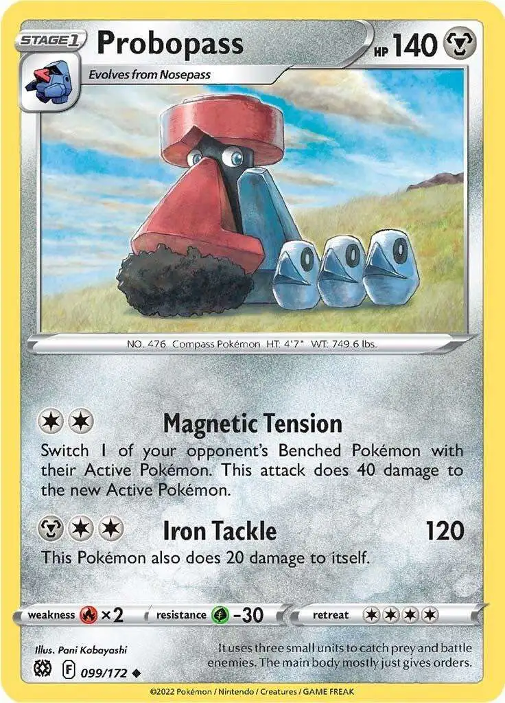 Pokemon Trading Card Game Sword & Shield Brilliant Stars Uncommon Probopass #99