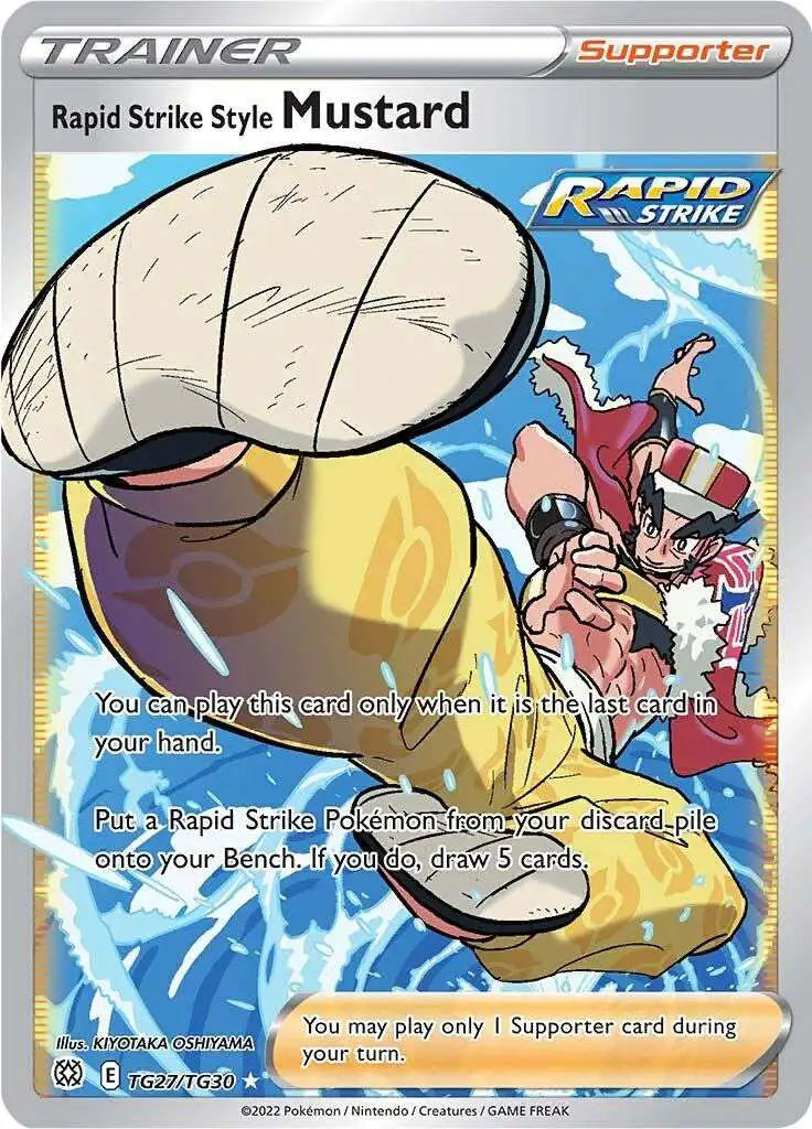 Pokemon Trading Card Game Sword & Shield Brilliant Stars Ultra Rare Rapid Strike Style Mustard TG27 [Full Art Trainer Gallery]