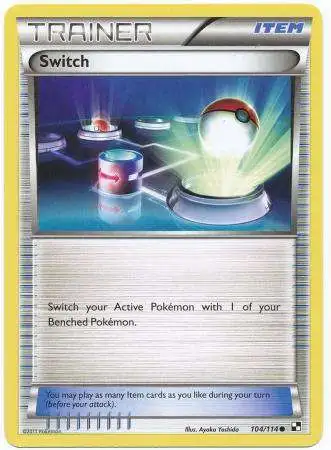 Pokemon Black & White Base Set Common Switch #104