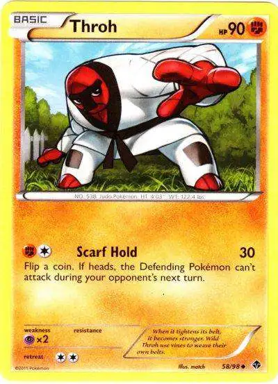 Pokemon Trading Card Game Black & White Emerging Powers Uncommon Throh #58