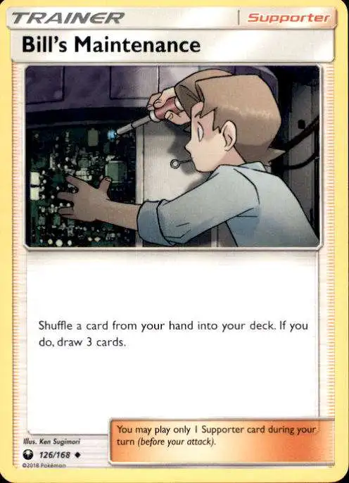 Pokemon Trading Card Game Celestial Storm Uncommon Bill's Maintenance #126