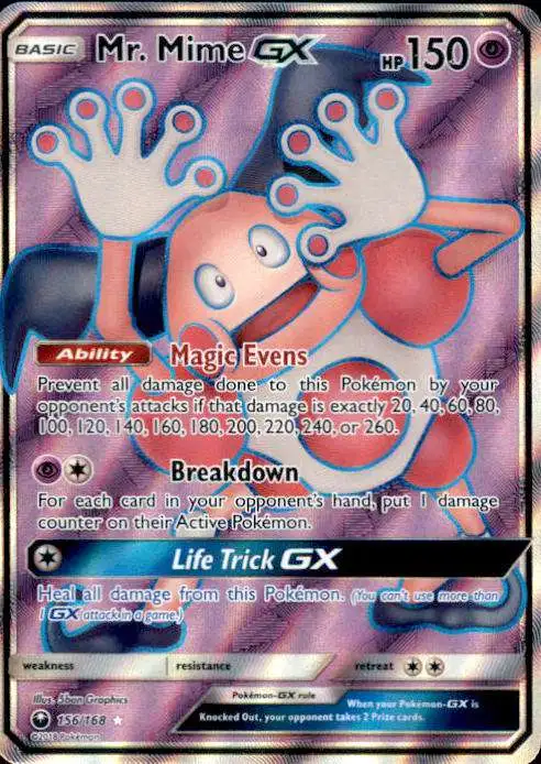 Pokemon Trading Card Game Celestial Storm Ultra Rare Mr. Mime GX #156