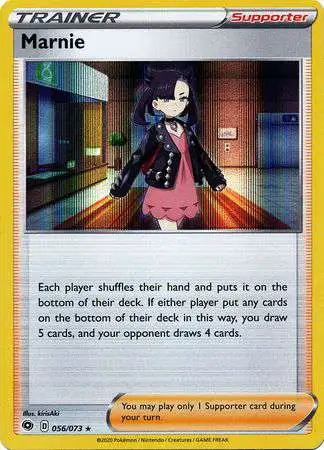 Pokemon Champion's Path Rare Holo Marnie #56