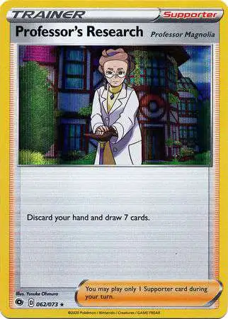 Pokemon Champion's Path Rare Holo Professor's Research #62 [Magnolia]