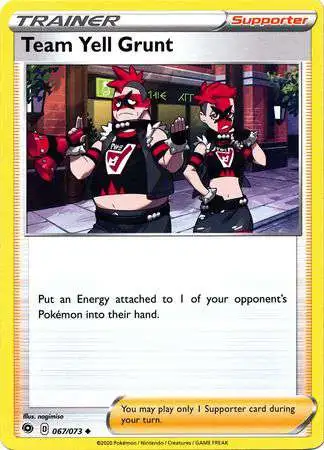 Pokemon Champion's Path Uncommon Team Yell Grunt #67