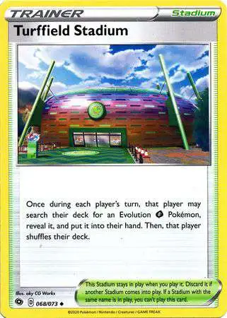 Pokemon Champion's Path Uncommon Turffield Stadium #68