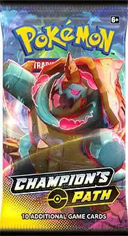 10 X Champion's Path Booster Pack TCGO Codes Pokemon Trading Card Game Online