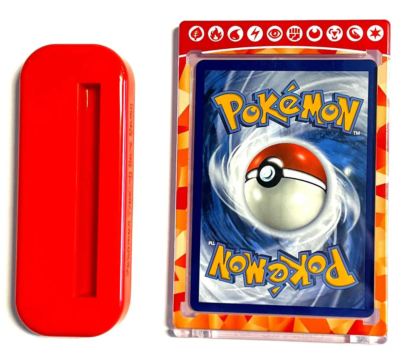 Ultra Pro Trading Card Game Tera Pokemon Red Standard Magnetic Card Protector with Display Base