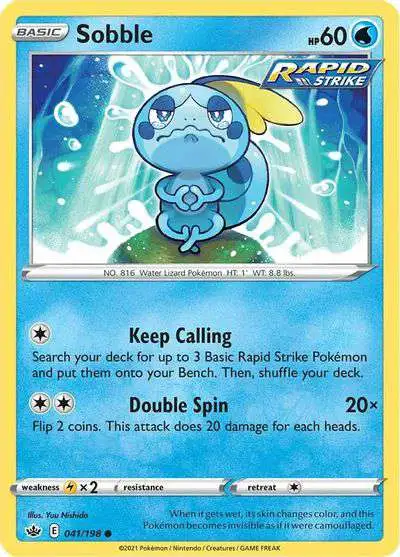 Pokemon Trading Card Game Sword & Shield Chilling Reign Common Sobble #41