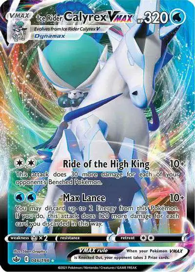 Pokemon Trading Card Game Sword & Shield Chilling Reign Ultra Rare Ice Rider Calyrex VMAX #46