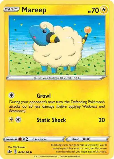 Pokemon Trading Card Game Sword & Shield Chilling Reign Common Mareep #47