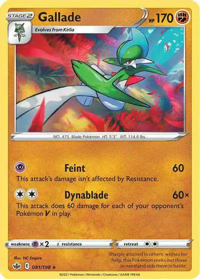 Pokemon Trading Card Game Sword & Shield Chilling Reign Rare Gallade #81