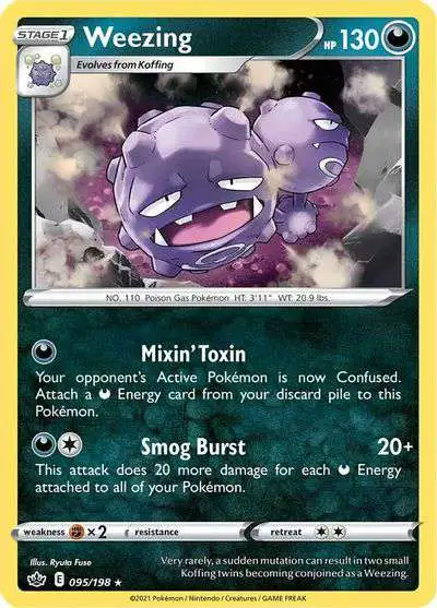 Pokemon Trading Card Game Sword & Shield Chilling Reign Rare Weezing #95