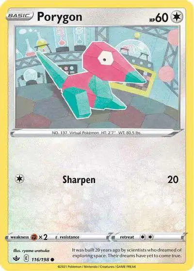 Pokemon Trading Card Game Sword & Shield Chilling Reign Common Porygon #116