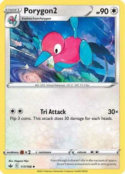 Pokemon Trading Card Game Sword & Shield Chilling Reign Uncommon Porygon2 #117