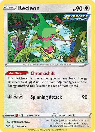Pokemon Trading Card Game Sword & Shield Chilling Reign Rare Kecleon #122