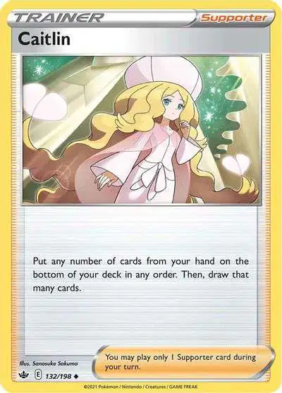 Pokemon Trading Card Game Sword Shield Chilling Reign Single Card Uncommon  Caitlin 132 - ToyWiz