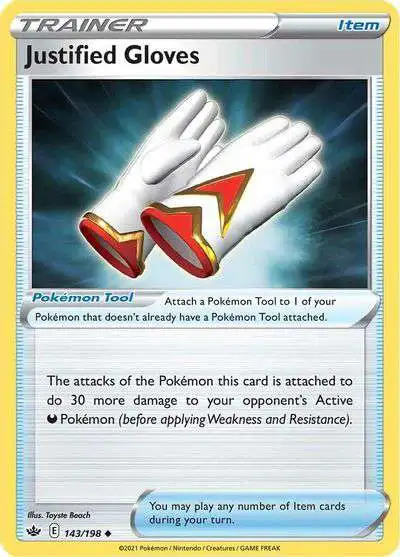 Pokemon Trading Card Game Sword & Shield Chilling Reign Uncommon Justified Gloves #143