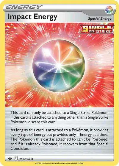 Pokemon Trading Card Game Sword & Shield Chilling Reign Uncommon Impact Energy #157
