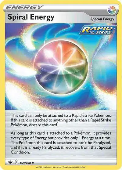 Pokemon Trading Card Game Sword & Shield Chilling Reign Uncommon Spiral Energy #159