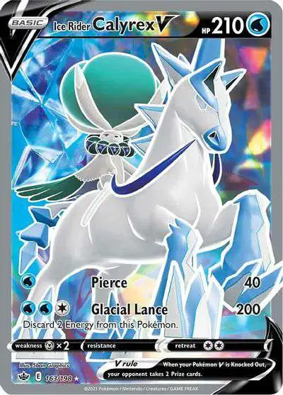 Pokemon Trading Card Game Sword Shield Chilling Reign Single Card Ultra Rare  Ice Rider Calyrex V 163 - ToyWiz