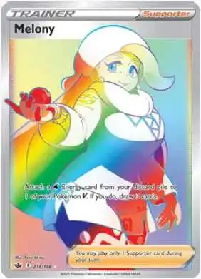 Pokemon Trading Card Game Sword & Shield Chilling Reign Ultra Rare Melony #218