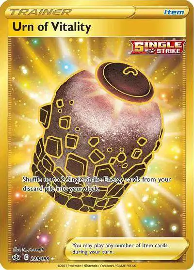 Pokemon Trading Card Game Sword Shield Chilling Reign Single Card Secret Rare Urn of Vitality 229 - ToyWiz Pokemon Trading Card Game Sword Shield Chilling Reign Single Card Secret Rare Urn of Vitality 229 - ToyWiz